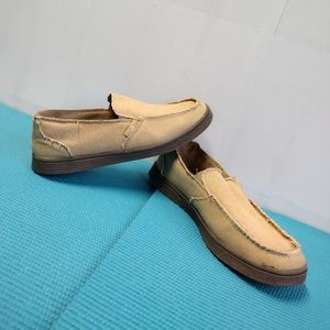 Hang Ten California Men's Loafers Canvas Slip On Shoes Size 8